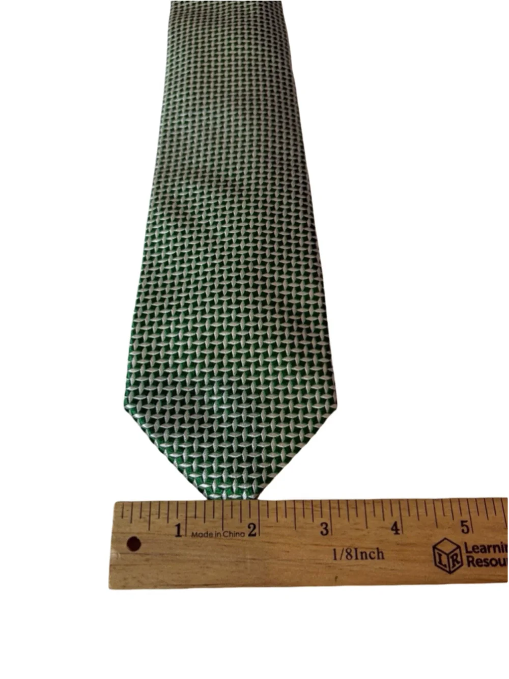 Charles Tyrwhitt Green Geometric Silk Tie Luxury London Mens Necktie